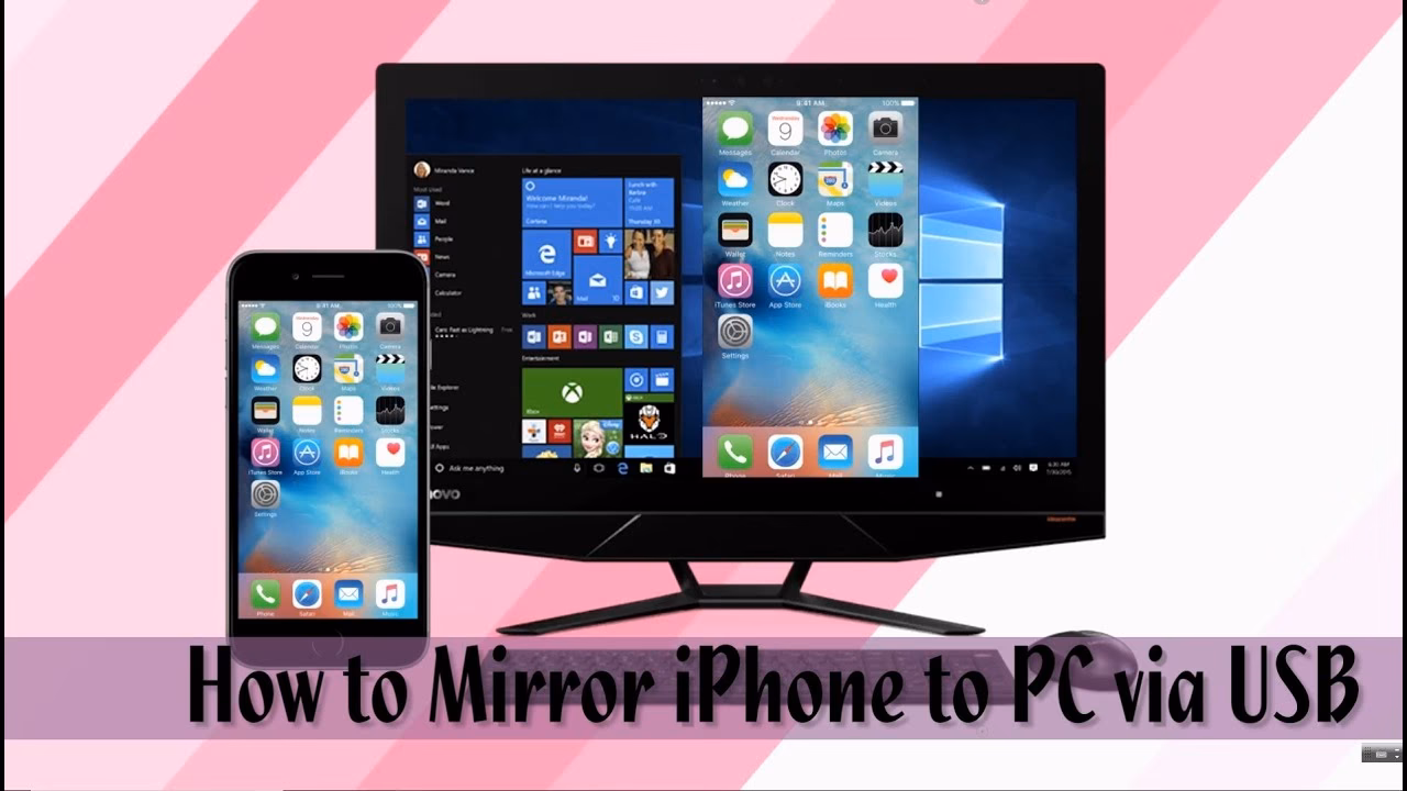 How to mirror iPhone to PC without cable?