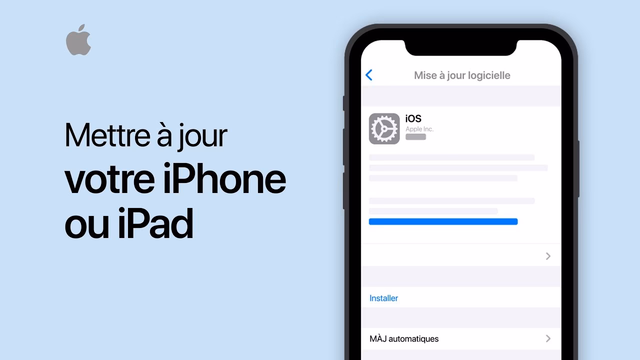 Comment mettre à jour la version iOS ?