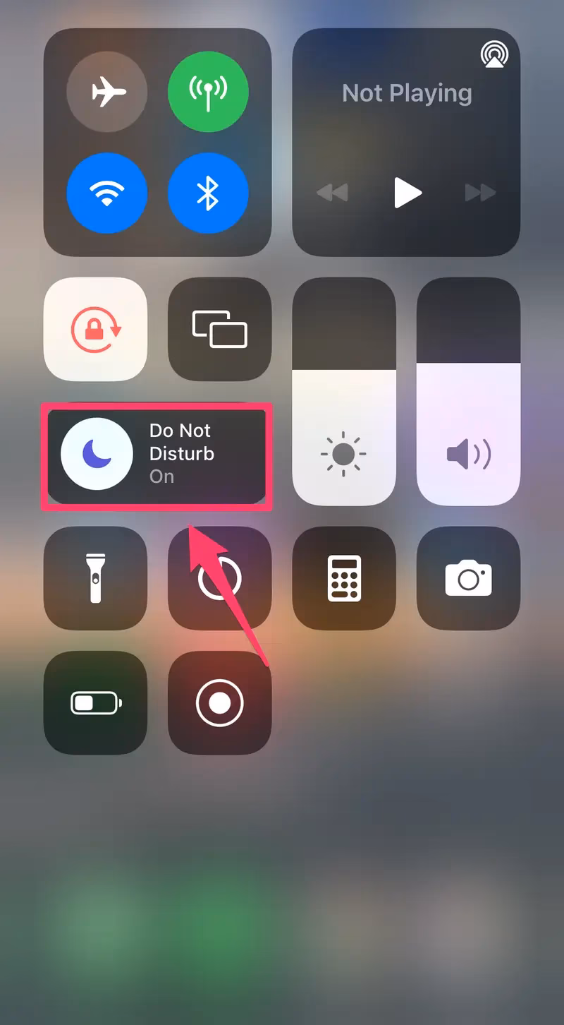 What does the moon icon on iPhone mean?