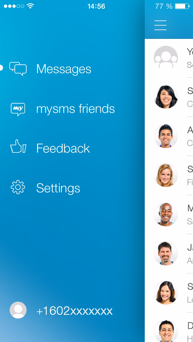 How do I use mysms on my Mac?