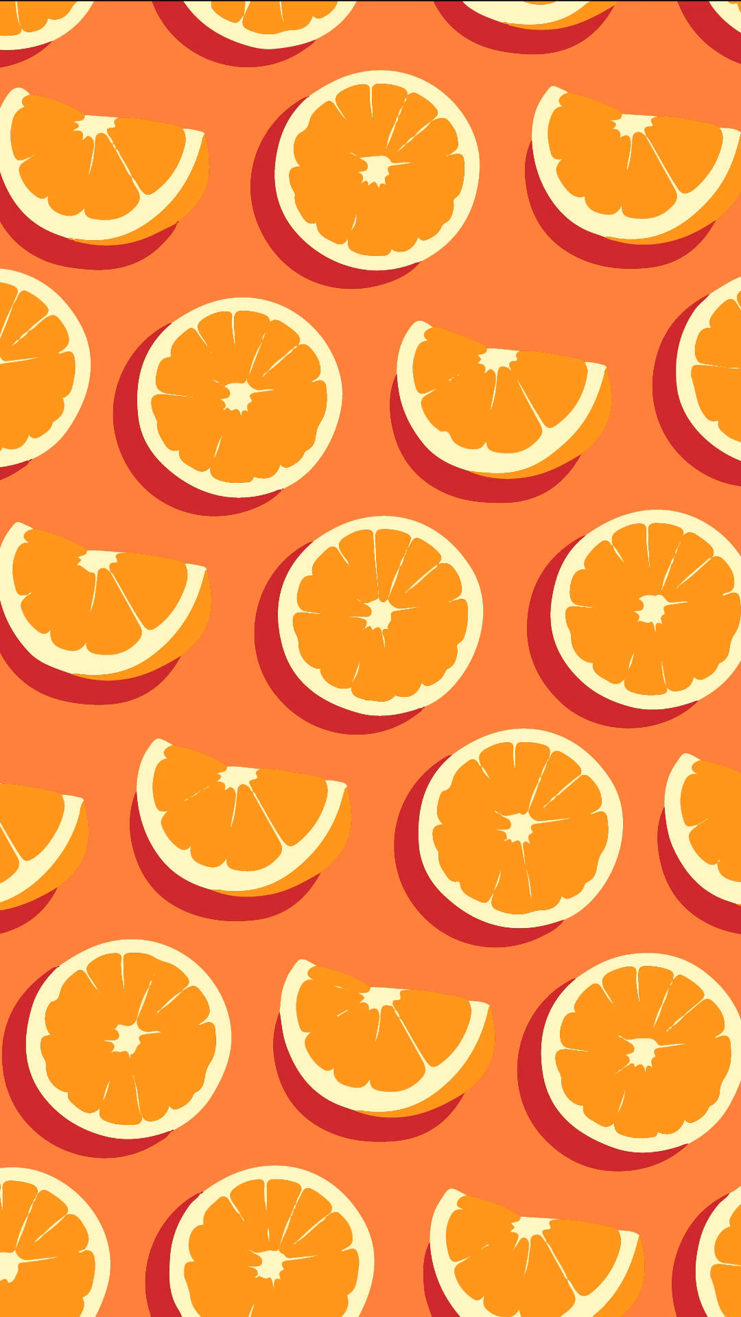 How many orange iPhone wallpapers are there?