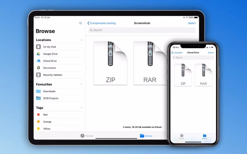 How to unzip RAR files on iPhone?