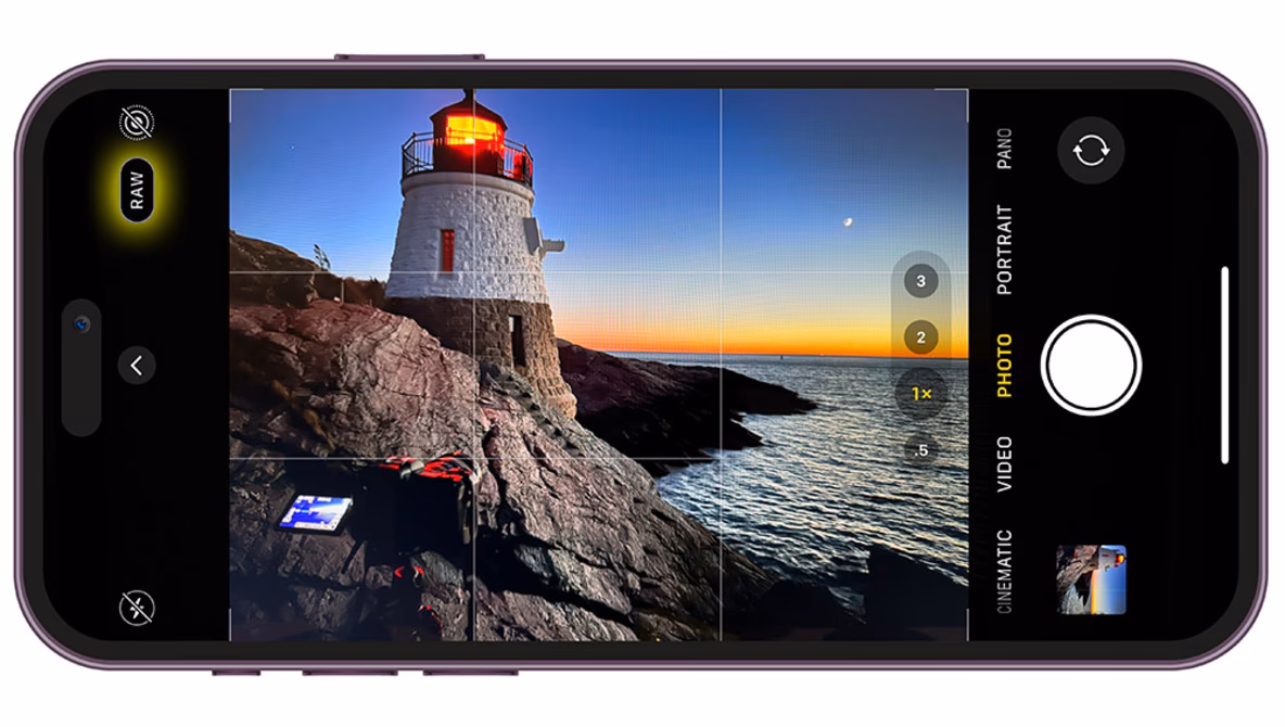 How do I capture RAW photos on Apple ProRaw?