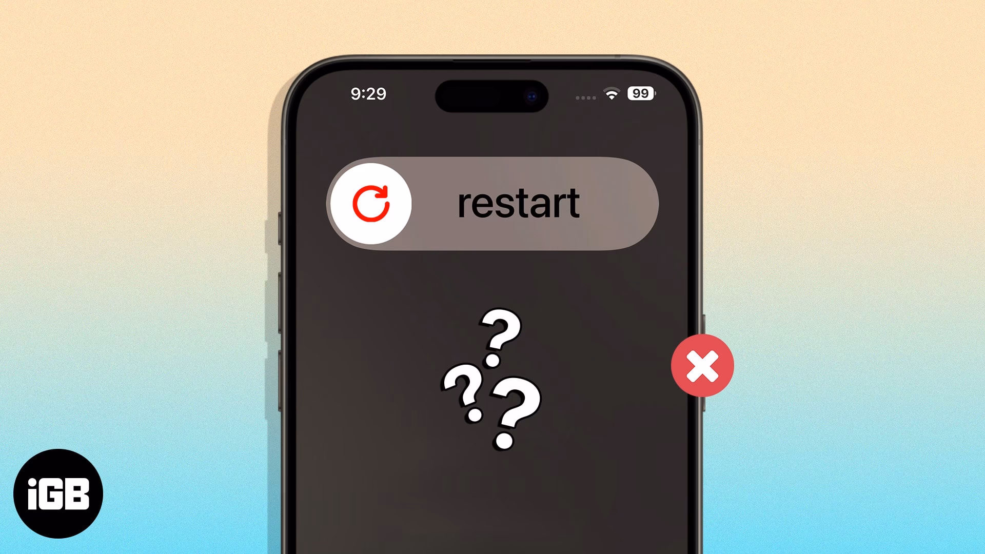 How to restart iPhone without a lock button?