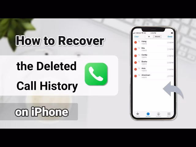 How to recover deleted call history from iCloud backup?