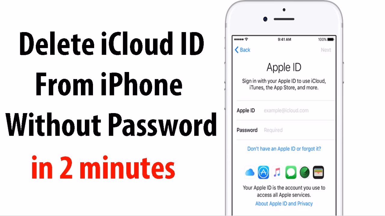 How to remove Apple ID from iPhone without password?