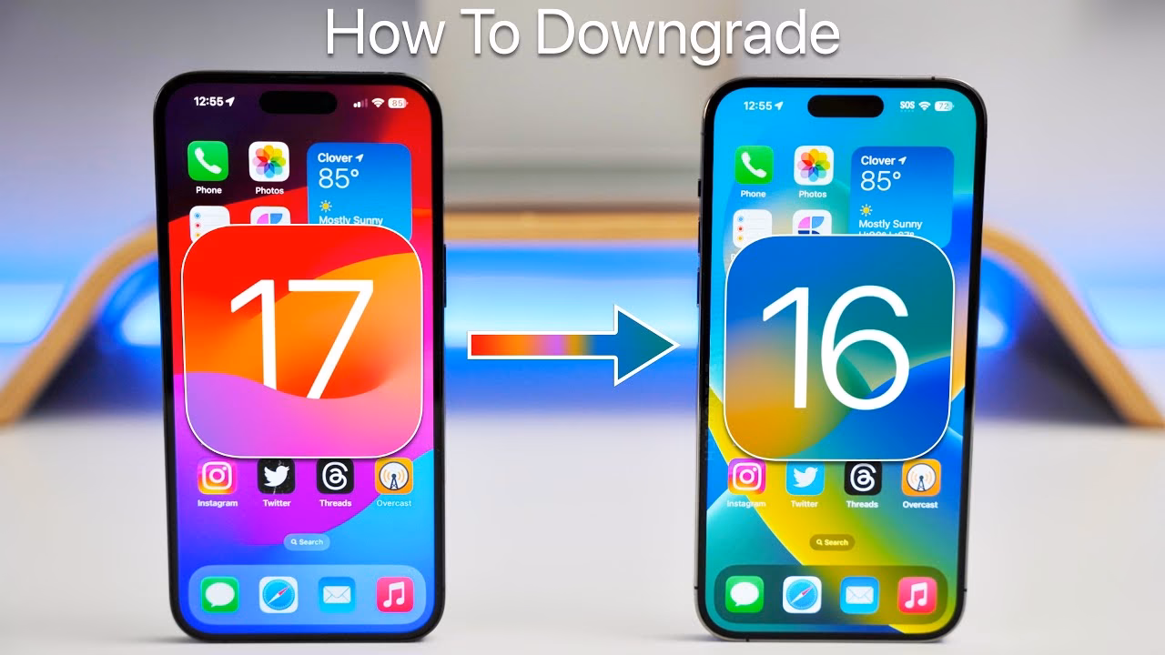 How do I downgrade my iOS version?