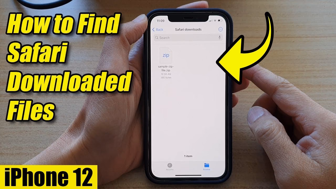 How do I download files from Safari?
