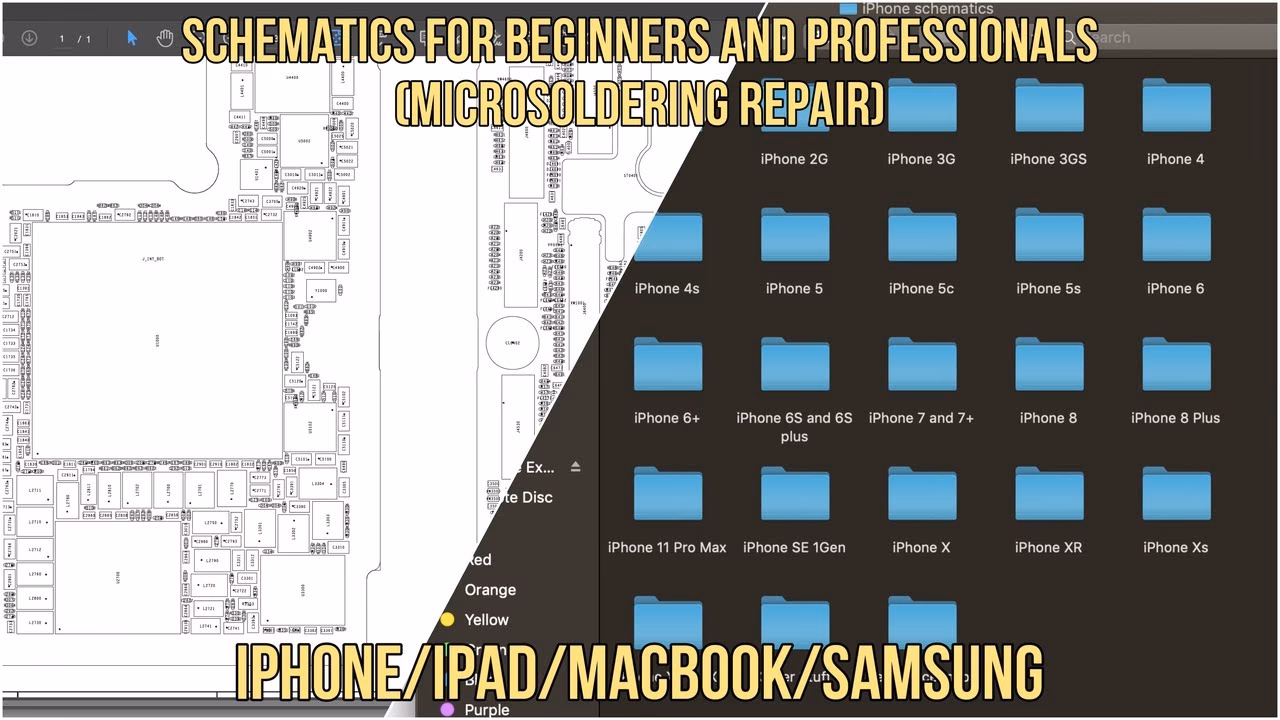 Where can I find free iPhone circuit diagrams?