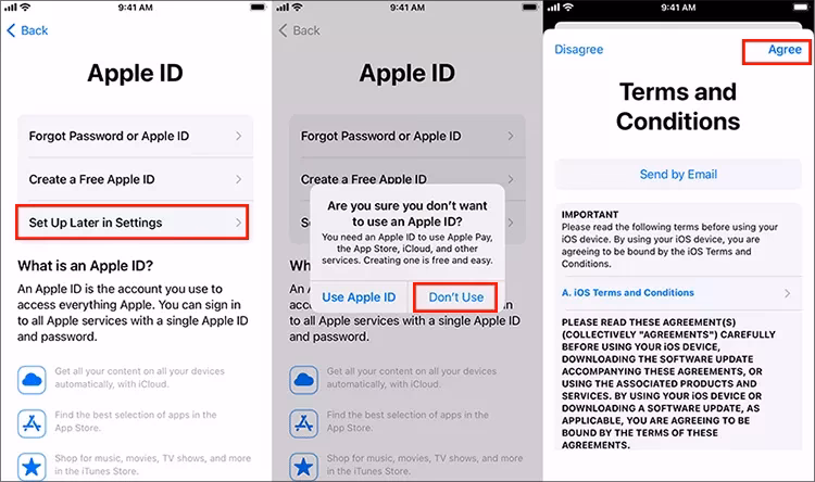 How to use iPhone without Apple ID?