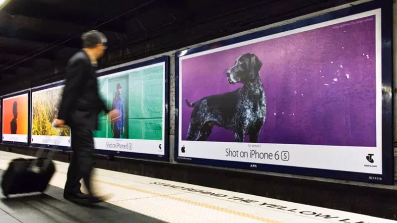 What is apple's “shot on iPhone” campaign?