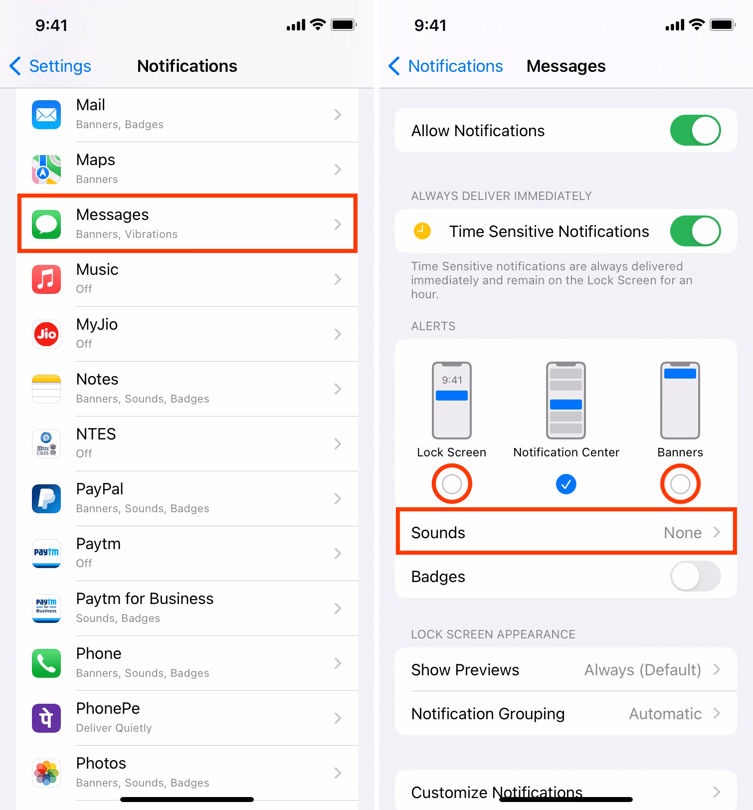 What is silent messaging on iPhone?