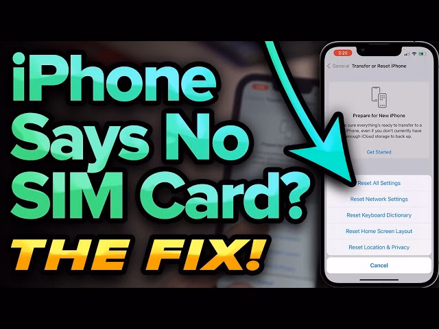 Why is my iPhone not detecting a SIM card?
