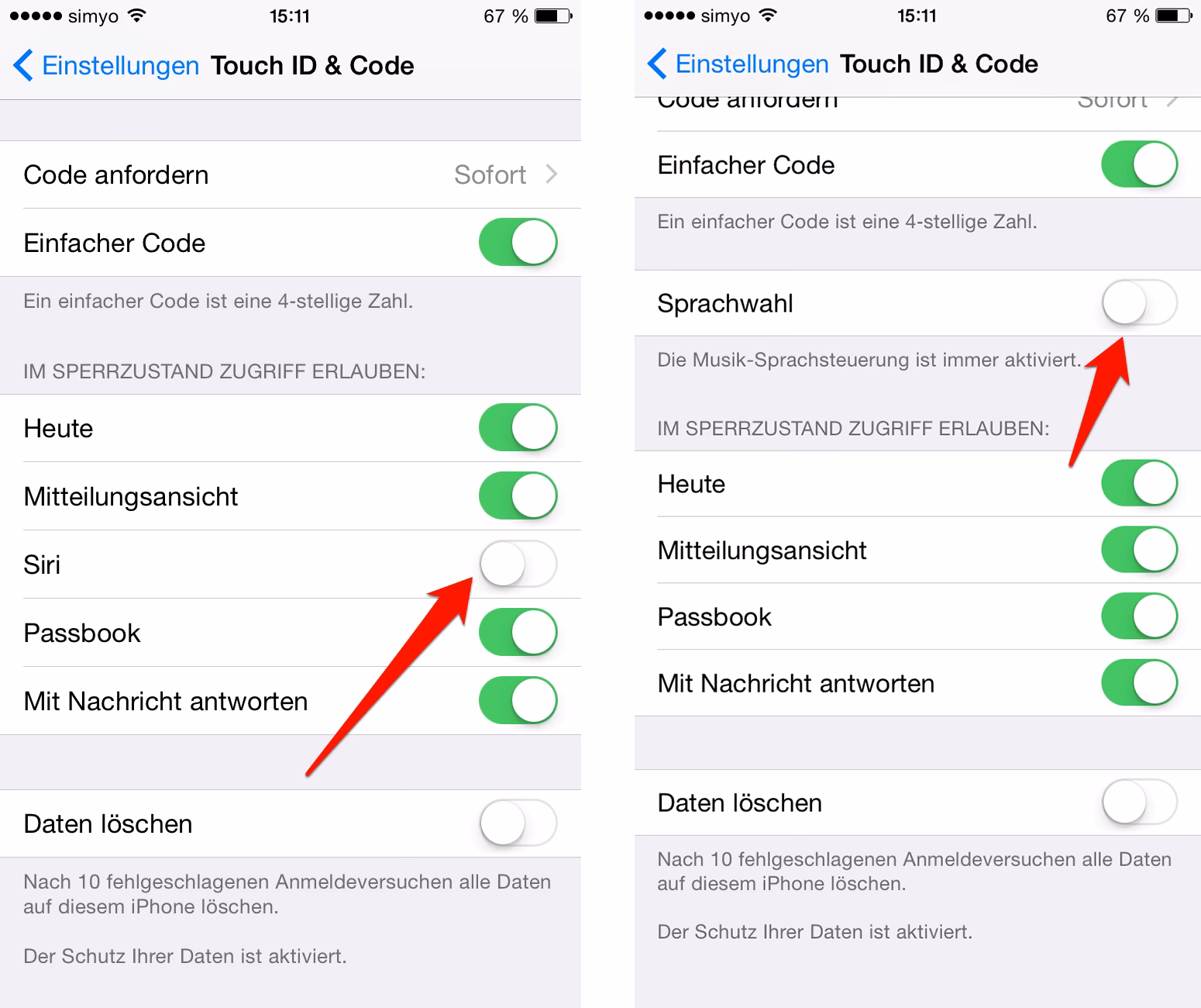 Wie ändere ich die Sprachwahl?