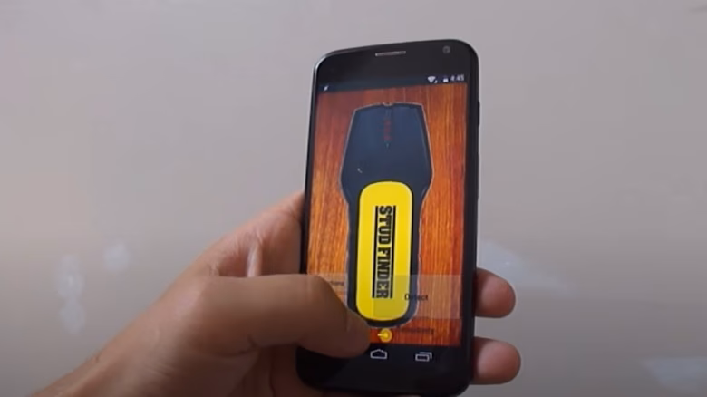 How do I find metal studs on my iPhone?