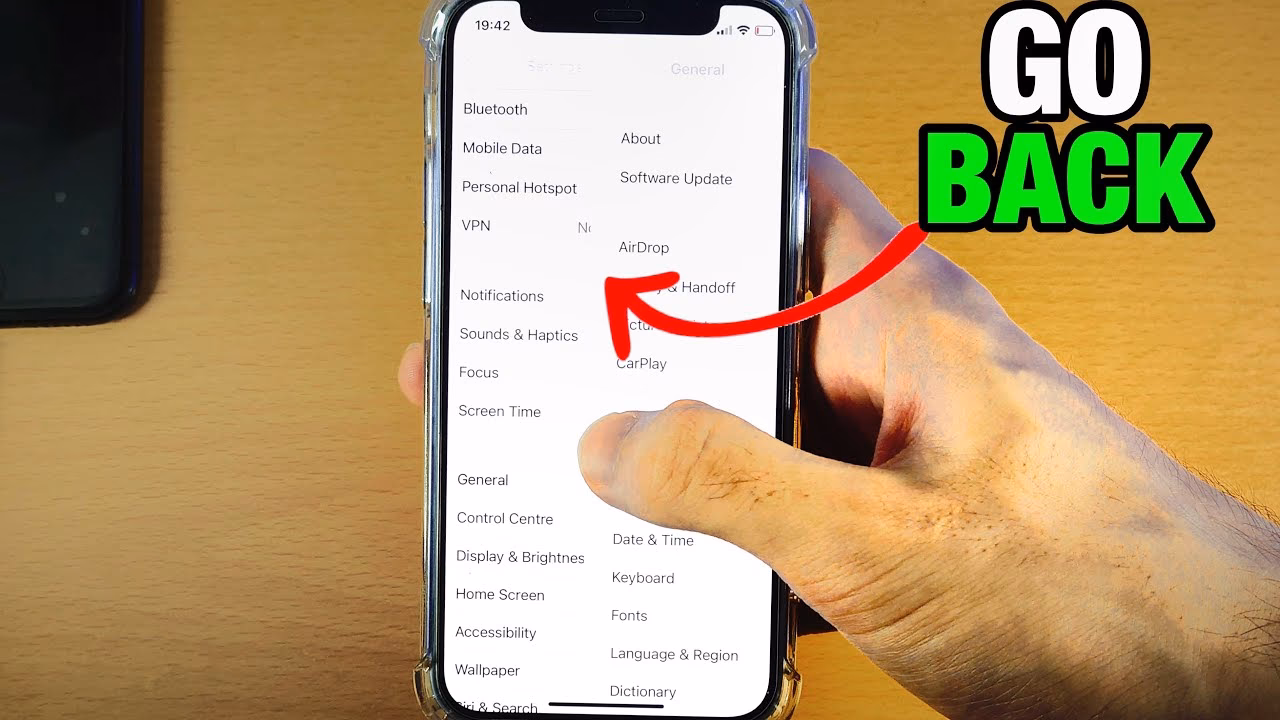 How do you swipe from the top of the screen on iPhone?