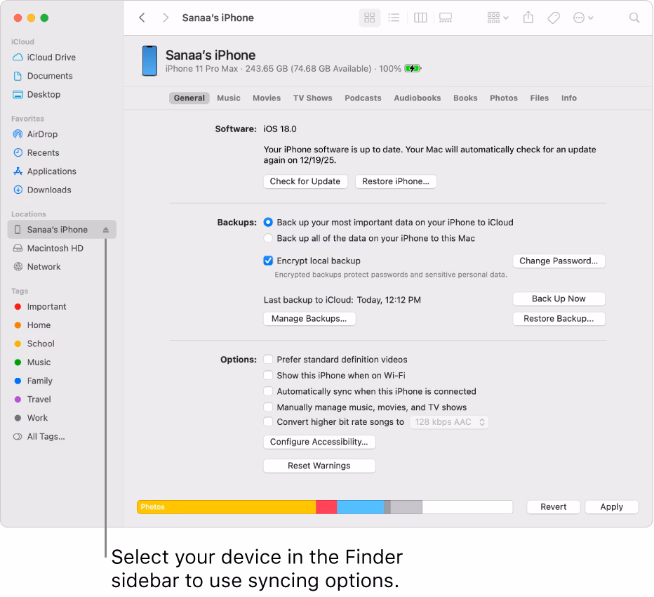 How do I Sync My iPhone to my Mac?