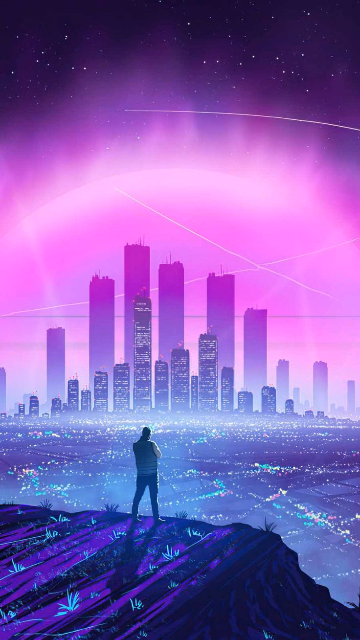 How many high resolution synthwave wallpapers are there?