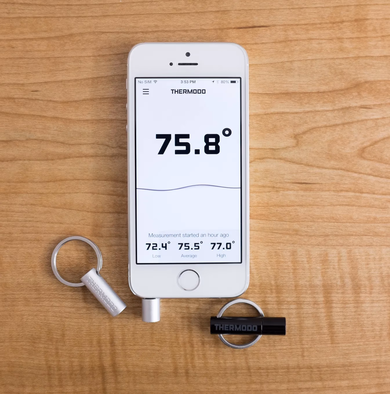 How does a thermometer app work?