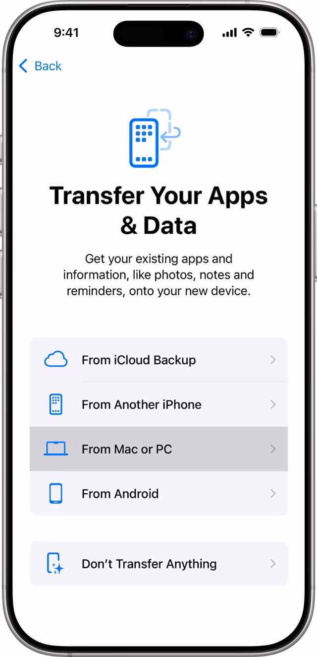 How to transfer data from iPhone to iPhone or iCloud?