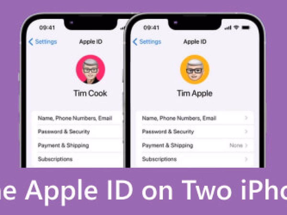 Can two iPhones share an Apple ID?