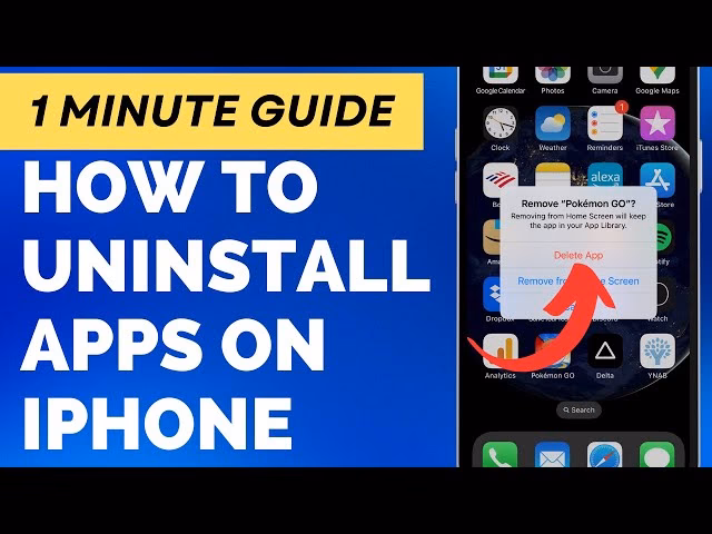 How do I uninstall apps on my iPhone?