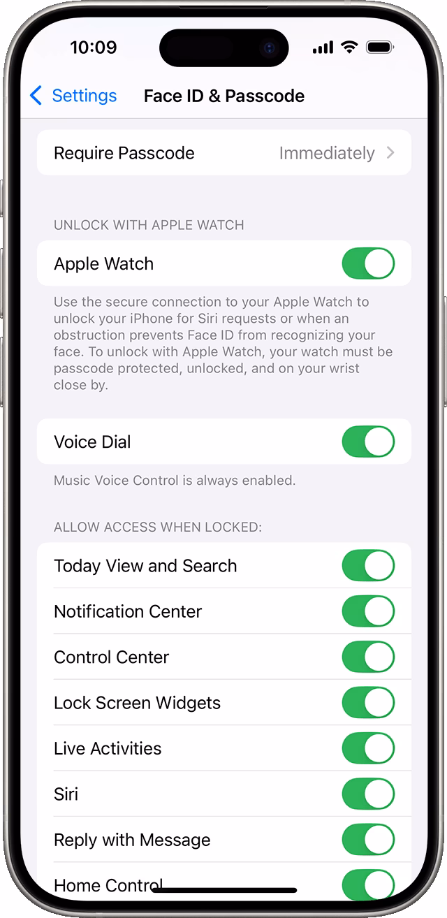 How to unlock Apple Watch with Face ID & passcode?