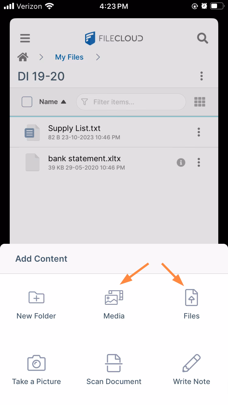 How to upload files to Google Drive on iPhone?