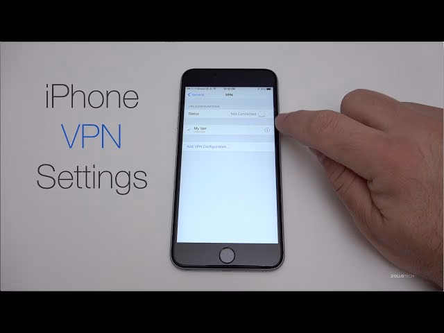 How do I get a VPN on my iPhone?