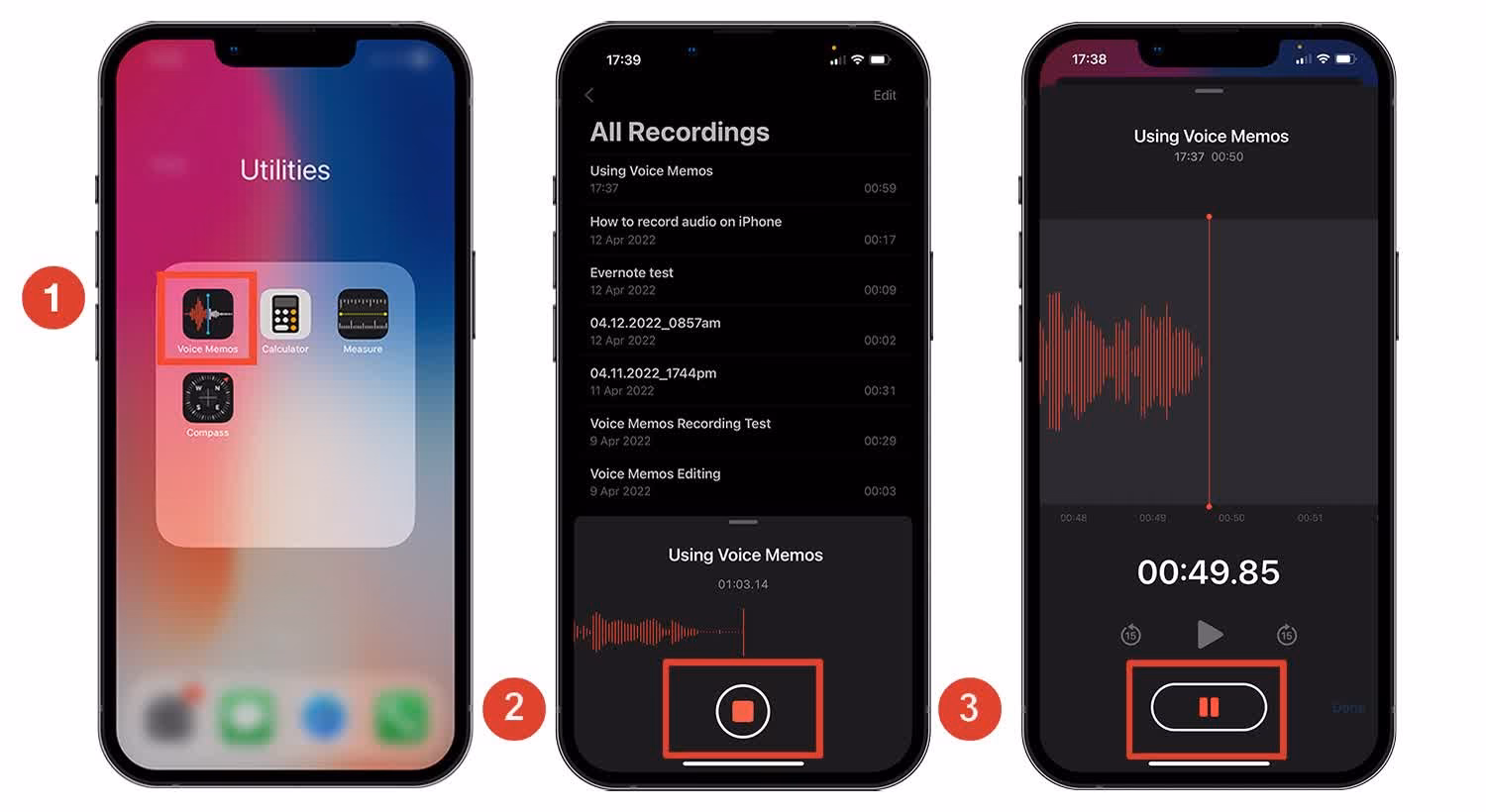 How long can you record a voice memo on iPhone?
