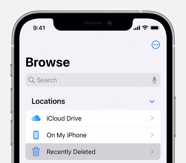 How to recover deleted files on iPhone?