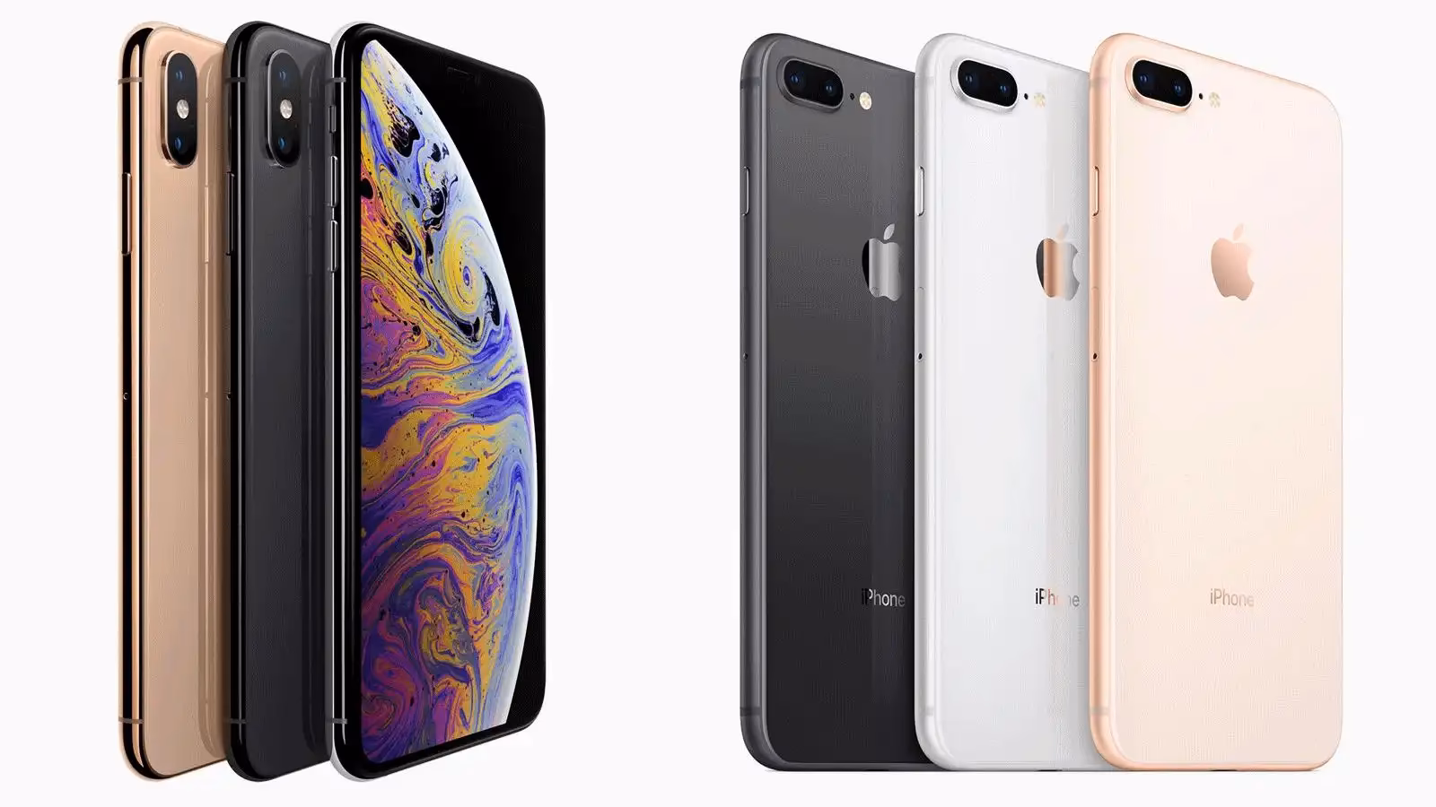 What is the difference between Apple iPhone XS and iPhone 8?